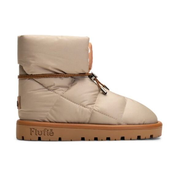 Flufié Classic Sand Beige Pillow Boot Slippers Sand Beige Size 10 US 41 EU NIB - Picture 1 of 16